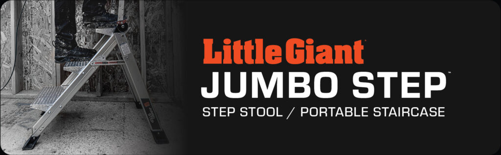 Die Alu-klapptreppe Jumbo Step bietet eine excellente standfestigkeit.